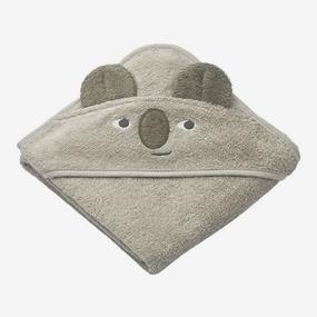 liewood Albert hooded towel Koala/mist