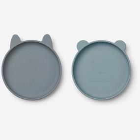 liewood Olivia plate - 2 pack Blue mix