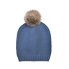 Knitted hat blue 6+