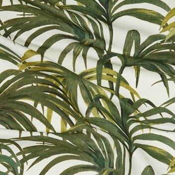 House of Hackney Palmeral Cotton Linen - Offwhite & Green Tyg