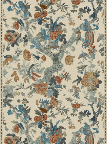 Lewis & Wood Wild Thing, Copper Cobalt Tyg