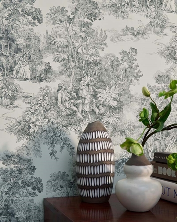 Boråstapeter Toile de Jouy Tapet