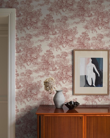 Boråstapeter Toile de Jouy Tapet