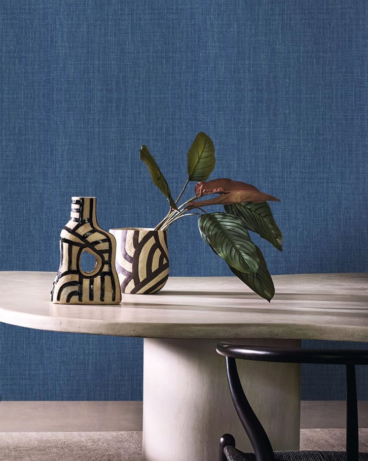 Casamance Shinok, Bleu Electrique Tapet