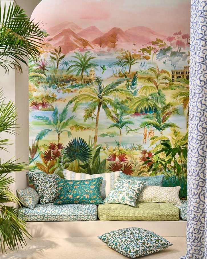 Clarke & Clarke Kerala Mural Tapet