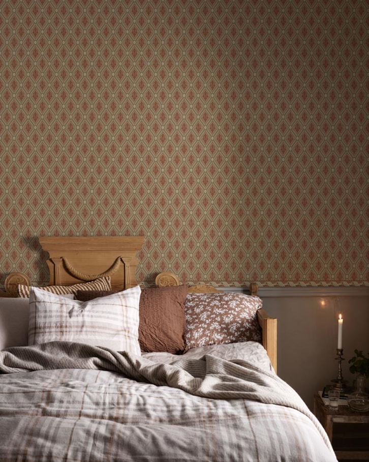 Duro August Röd Tapet