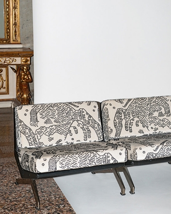 Dedar Tiger Mountain, graphite Tyg