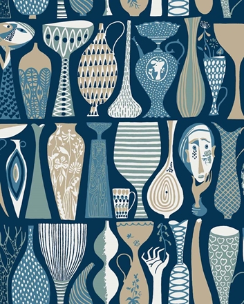 Boråstapeter Stig Lindberg Pottery Tapet