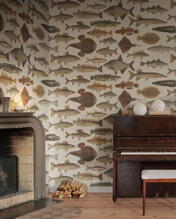 Sandberg Scandinavian Fishes Tapet