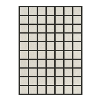 Layered Avenue Checked Bone White Matta