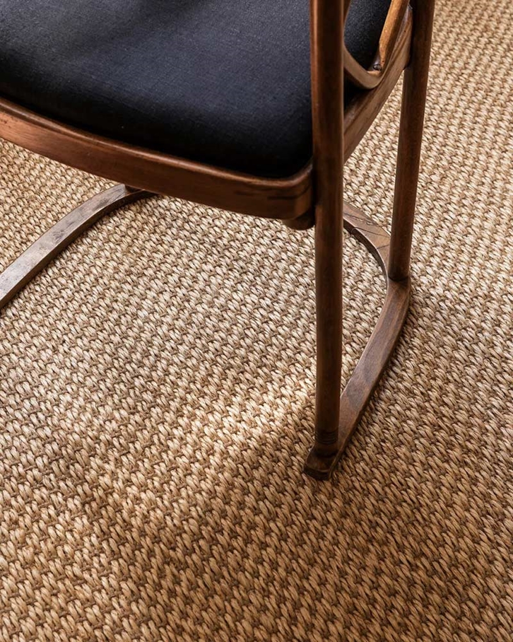 Layered Basket Weave Sisal Natural Matta