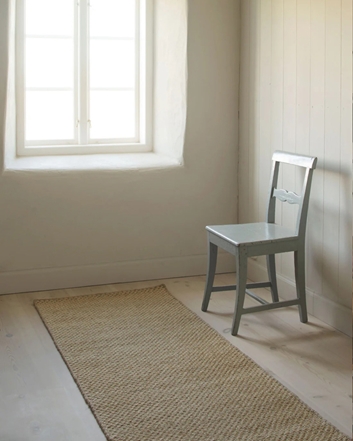 Layered Basket Weave Sisal Natural Matta