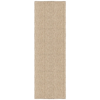 Layered Basket Weave Sisal Natural Matta