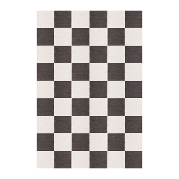 Layered Chess Flatweave Black And White Matta