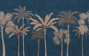 Rebel Walls Golden Palms Tapet