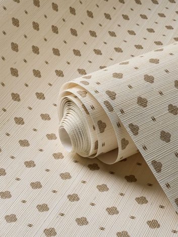 Helene Blanche Silvia's Cloth, Gold Grasscloth Tapet