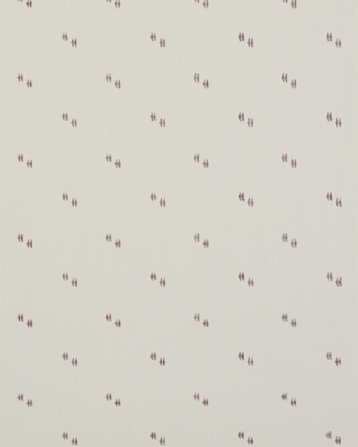 Helene Blanche Painted Thread, Burgundy - Textile Base Tapet