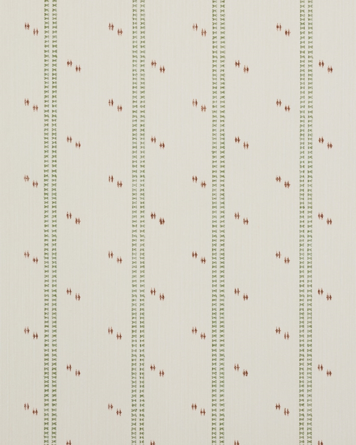 Helene Blanche Cross Stitch, Poppy - Textile Base Tapet