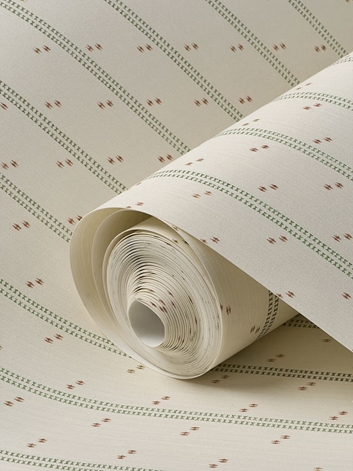 Helene Blanche Cross Stitch, Poppy - Textile Base Tapet