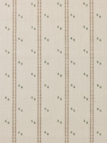 Helene Blanche Cross Stitch, Green Ochre Tyg