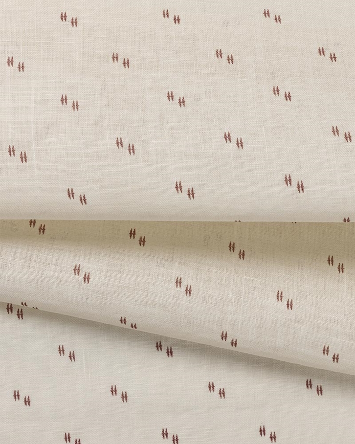 Helene Blanche Painted Thread, Burgundy Tyg