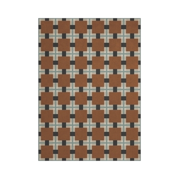 Layered Evelina Kroon Wool Ochre Fields Matta