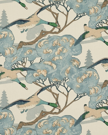 Mulberry Flying Ducks / Blue Tyg