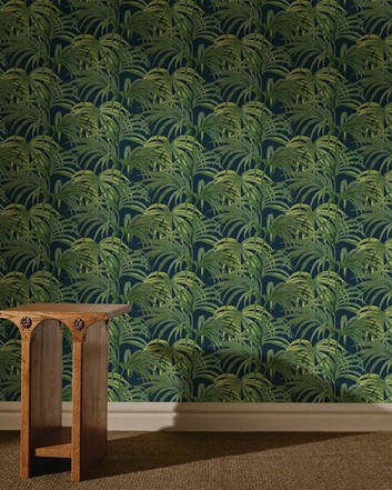 House of Hackney Palmeral, Midnight & Green Tapet