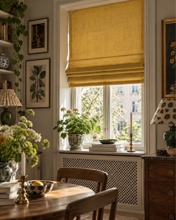 Designers Guild Brera Lino Ochre Tyg