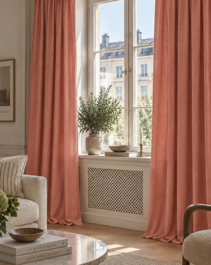 Designers Guild Brera Lino Coral Tyg