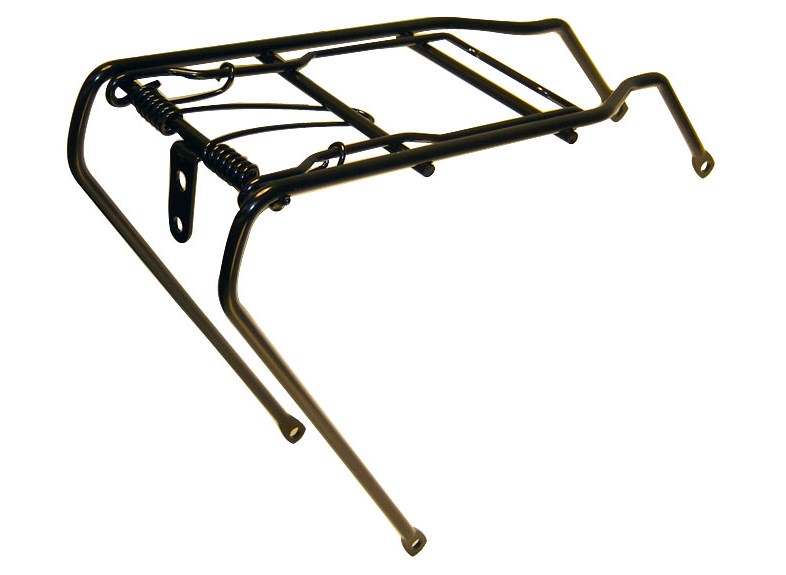 Pakethållare 16" med fjäder svart