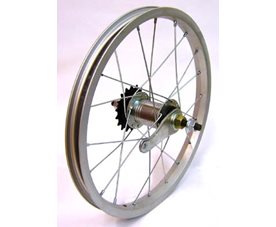 Bakhjul 16" navbr/alu 20H Silver