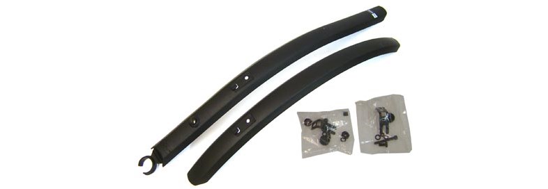 Skärmsats 28" Zefal Trail B=45mm plast svart,