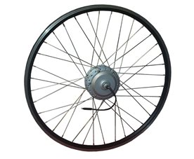 Framhjul 28" Svart inkl, 250w/36V motornav 2012-2014 6-Pin