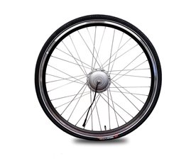 Framhjul 28" Svart inkl, Aikema 100SX motor 250w/36V Comfort 2021