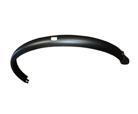 Skärm bak 28" för kabeldragning plast silver 50mm SKS