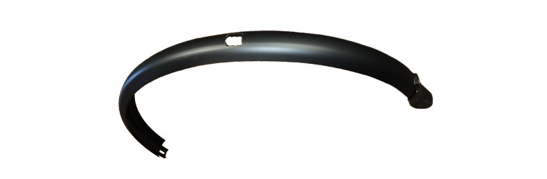 Skärm bak 28" för kabeldragning plast silver 50mm SKS