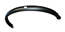 Skärm bak 28" för kabeldragning plast silver 50mm SKS