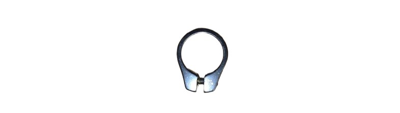 Klamma 28,6mm med bult Svart
