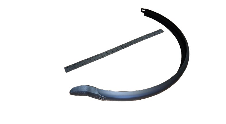 Skärm bak 28" för kabeldragning plast svart 50mm SKS