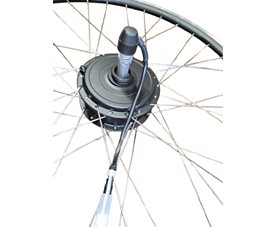 Bakhjulsmotor, Shengyi Svart , "28"  Frikrans 36v 250w