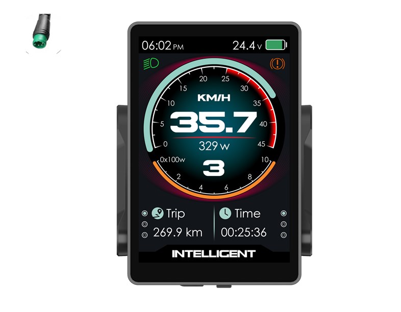 Display LCD Uart (APT) 36V 5 Pin 860C, med joystick ersätter 8063-15