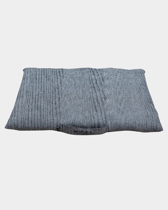 Meditation cushion Zabuton Ann Ringstrand for Yogiraj, Grey melange
