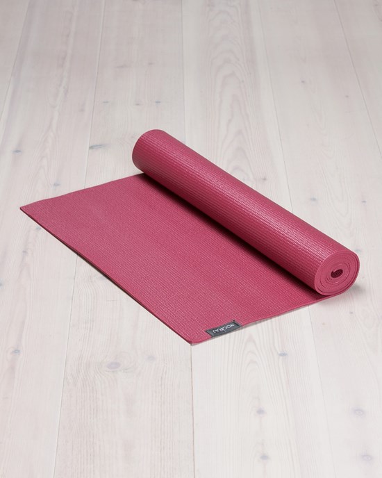 All-round yoga mat, 6 mm, Raspberry Red - Yogiraj