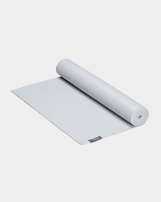 All-round yoga mat, 4 mm, Silver Grey - Yogiraj