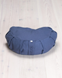 Meditation cushion, crescent, Blueberry Blue - Yogiraj
