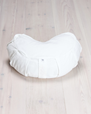 Meditation cushion, crescent, Birch White - Yogiraj