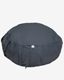 Meditation cushion, round, Graphite Grey - Yogiraj