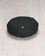 Meditation cushion, round, Midnight Black - Yogiraj