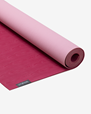 Yogamatta Organic Lite mat 4 mm, Raspberry Red/Heather Pink - Yogiraj